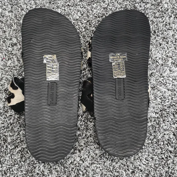 FREE PEOPLE Hair Hide Studded Sandals Cow Hair On - Picture 6 of 8
